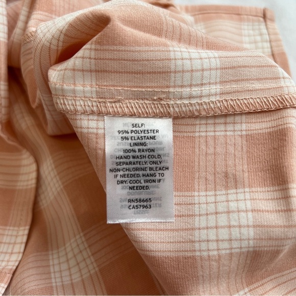 Nordstrom BP Mini Dress in Coral White Gingham - Picture 8 of 9